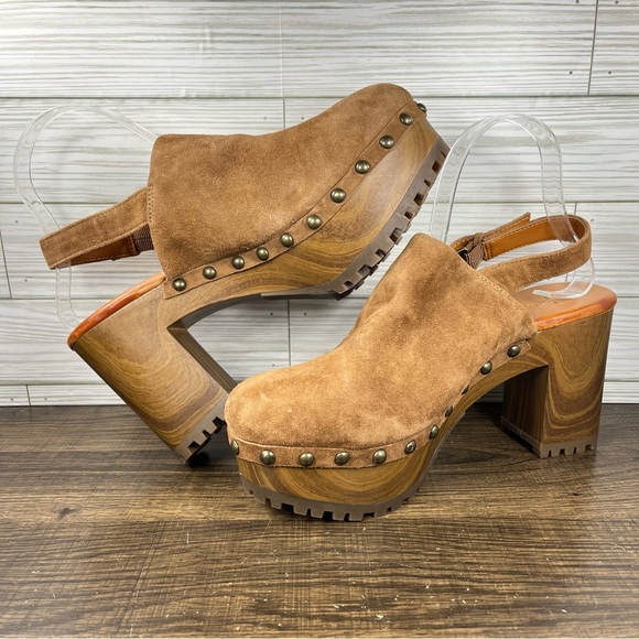 Jessica Simpson Tiarah Block Heel Clogs Women’s Brown Shoes - Women’s Size 9 (M) - Picture 4 of 9